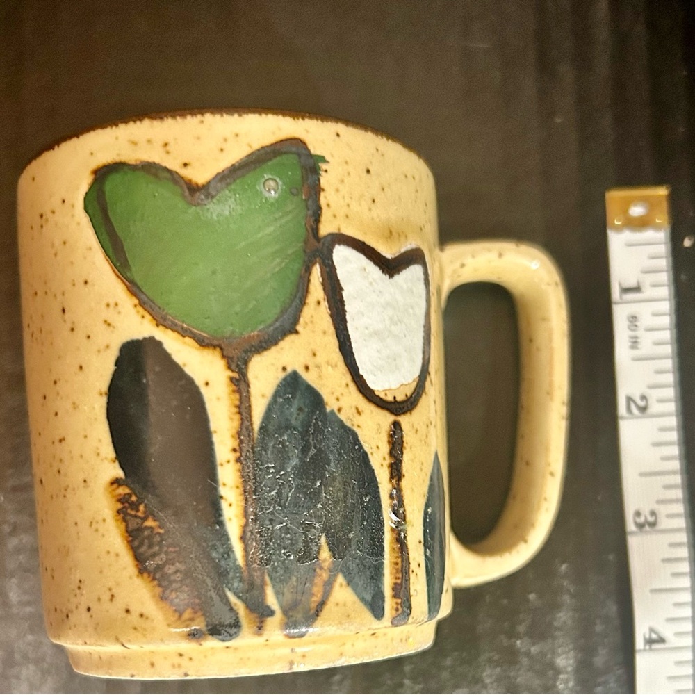 Vintage Otagiri Stoneware Mug Tulip Design - Picture 5 of 5